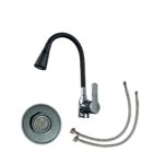 Griferia monocomando flexible cocina negro  [UM 1u | 12u]