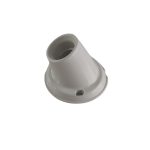 Portalamparas receptaculo curvo 1 pieza marfil
