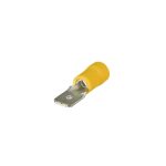 Terminal pala macho 6.3mm amarillo [UM 100u | 100u]