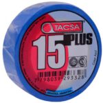 Cinta aisladora Tacsa plus azul 10mts  [UM 10u | 150u]