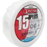 Cinta aisladora Tacsa plus blanca 20mts  [UM 10u | 100u]