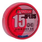 Cinta aisladora Tacsa plus roja 20mts [UM 10u | 100u]