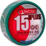 Cinta aisladora Tacsa plus verde 10mts [UM 10u | 150u]