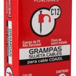 Grampa N12 t.taller 2x2.5mm negra x20  [UM 1u | 20u | 200u]