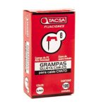 Grampa N8 paralelo 2x1.5mm blanca x100 [UM 10u | 20u | 200u]