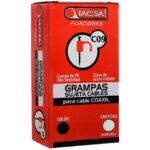 Grampa N9 coaxil rg6 negra x50  [UM 1u | 20u | 200u]