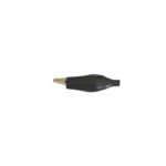 Cocodrilo aislado grande 62mm negro  [UM 1u  ]