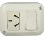 Linea de superficie Taad blanco interruptor y toma [UM 10u | 20u]