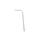 Barral Curvo Rectangular Aluminio Blanco 075x175  [UM 1u | 6]