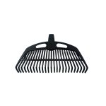 Rastrillo barre hojas plastico 25d chico negro  [UM 1u | 12u]
