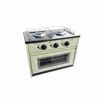 Anafe 2h c/horno c/acero inoxidable mechero loza gas natural  [UM 1u | 10u]
