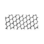 Malla plastica romboidal 15x15mm 1x50mts negro  [UM 1u ]