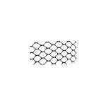 Malla plastica romboidal 6x6mm 1.20x50mts negro  [UM 1u ]