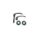 Picaporte doble/b ministerio platino 40mm [UM 12u | 12]