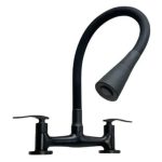 Mezcladora Seul mesada pico flex duchador negra  [UM 1u | 12u]