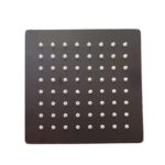 Flor ducha /lluvia 6" 150x150 cuadrada acero inoxidable negra  [UM 1u | 50u]