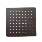 Flor ducha /lluvia 6" 150x150 cuadrada acero inoxidable negra  [UM 1u | 50u]