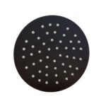Flor ducha /lluvia 6" 150x150 redonda acero inoxidable negra  [UM 1u | 50u]
