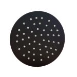 Flor ducha /lluvia 6" 150x150 redonda acero inoxidable negra  [UM 1u | 50u]