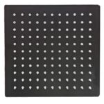 Flor ducha /lluvia 8" 200x200 cuadrada acero inoxidable negra  [UM 1u | 30u]