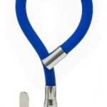 Monocomando Miami pico flexible mesada cromada azul  [UM 1u | 20u]
