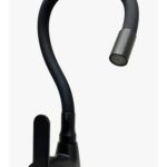 Monocomando Miami pico flexible mesada negra  [UM 1u | 12u]