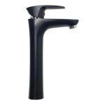 Lavatorio Doha abs pico alto 280mm recto negra  [UM 1u | 20u]