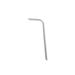 Barral Curvo Rectangular Aluminio Natural 075x175  [UM 1u | 6]