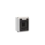 Caja p/pilar 4 bocas IP65 c/tapa transparente  [UM 1u | 24u]