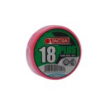 Cinta aisladora Tacsa profesional 10mts 18 plus Rojo [UM 10u]