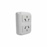 Caja armada Stik 2 tomacorriente doble 10 A (BI)   blanco [UM 1 | 25u]