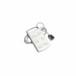 Prolongador 6t c/cable 1,5 mts blanco [UM 1]