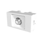 Modulo toma tv c/acople pin fino Platinum blanco [UM 1u | 300u]