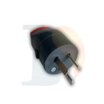Ficha macho long c/tierra 10A Richi [UM 10u | 50u | 150u]