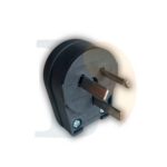 Ficha macho 90º c/tierra 10A Richi grafito  [UM 1u | 200u]