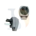 Ficha macho eco c/neutro salida 90º [UM 25u | 100u]
