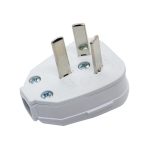 Ficha macho c/neutro s/90º blanco [UM 10u | 400u]