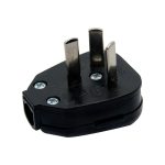 Ficha macho c/neutro s/90º negra [UM 10u | 400u]