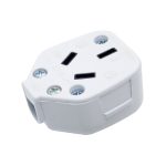 Ficha hembra c/neutro s/90º blanco [UM 10u | 400u]