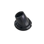 Portalamparas receptaculo curvo 1 pieza negro