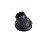Portalamparas receptaculo curvo 1 pieza negro