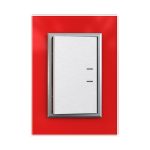 Bastidor y tapa cristal rojo  [UM 1u | 120u]