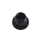 Portalamparas receptaculo recto 1 pieza negro