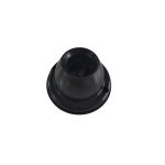 Portalamparas receptaculo recto 1 pieza negro